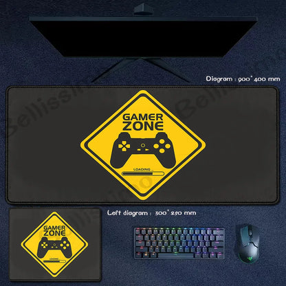 Retro Game Controller Mouse Pad  Anti-Slip Rubber XL Desk Mat Office Computer Large Gaming Accessories HD Gamer Mousepad Playmat