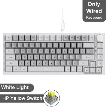 Ajazz AK820/AK820Pro gaming mechanical keyboard Bluetooth 5.1/Wireless/wired c custom keyboard with heat exchange sealed button