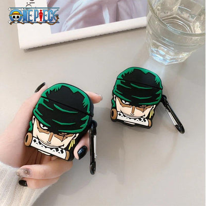 One Piece Zoro Silicone Earphone Case for Airpods 1 2 3 Pro  Anime Figure Wireless Bluetooth Headphone Case Kids Birthday Gifts