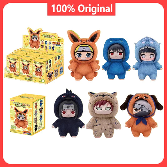 100% Original EAKI Naruto Blind box Shippuden Party Series Stuffed Plush Handmade Ornament Toy Collection Gift