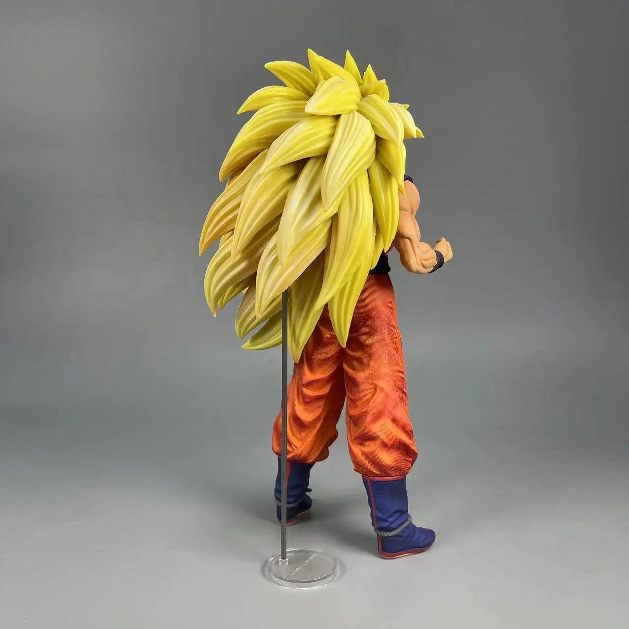 Dragon Ball Z Son Goku SSJ3 Figure Super Saiyan 3 Goku Action Figures 30CM PVC Statue Collection Model Toys for Children Gifts