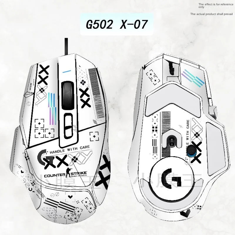 Compatible G502 X PLUS wireless/wired mouse special sticker matte protection custom all-inclusive film replacement accessories