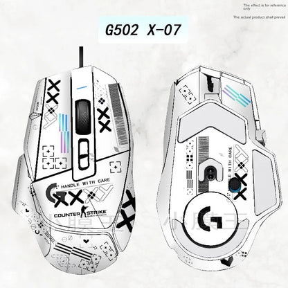 Compatible G502 X PLUS wireless/wired mouse special sticker matte protection custom all-inclusive film replacement accessories