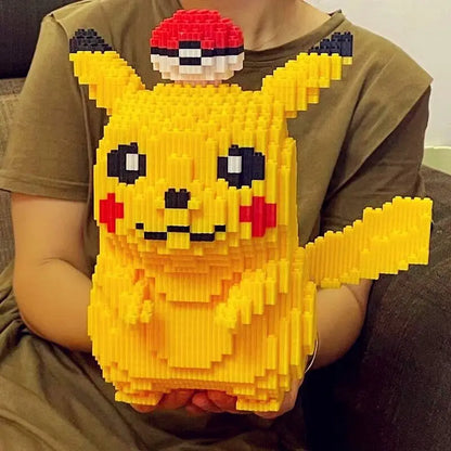 Pokemon 5210 Particle Anime Pikachu Diamond Micro Building Blocks Games Model Mini Bricks Figures Decompression Toys Kids Gifts