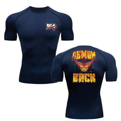 Baki Hanma MMA Compression T-Shirt – Anime Gym Fitness Rash Guard