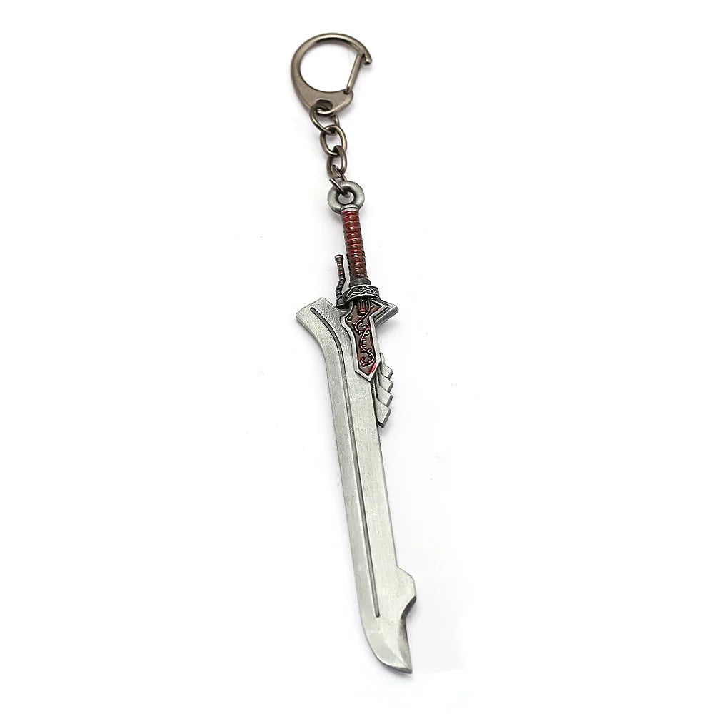 22cm Merch Virgil Yamato Katana Keychain Dante Devil May Sword 1:6 Equipment Cry Game Peripherals All Metal Sword Toy For Boy