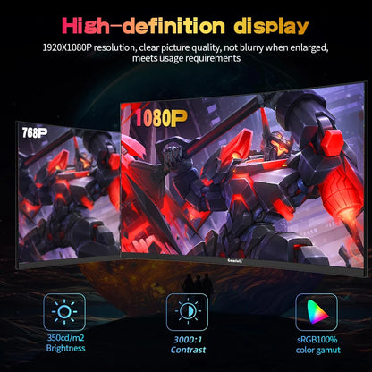 27 inch Curved Gaming Monitor,144Hz/180Hz PC Monitor Full HD 1080P, Frameless 1800R Computer Display with FreeSync DP, HDMI Port