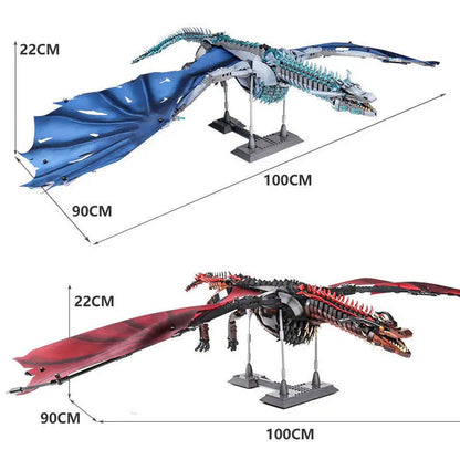 1889pcs Creative MOC Giant Dragon Building Blocks Model Movie Series Childrens Assembly Bricks Toys for Boys Kids Birthday Gifts