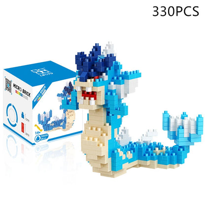 Blocks Small Cartoon Mini Building Block Pikachu Charizard Eevee Mewtwo Anime Assemble Action Pokemon  Model Dolls Toys