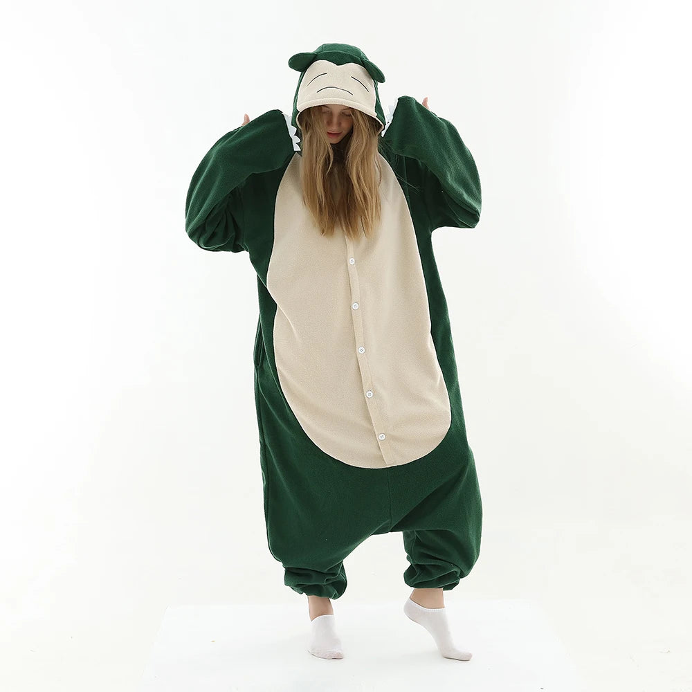 Snorlax Pokémon Pajama Onesie – Cozy Full-Body Sleepwear for Adults & Kids
