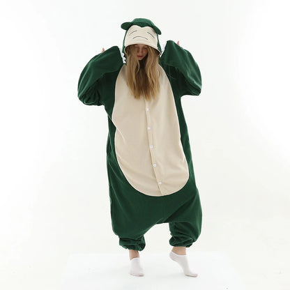 Snorlax Pokémon Pajama Onesie – Cozy Full-Body Sleepwear for Adults & Kids