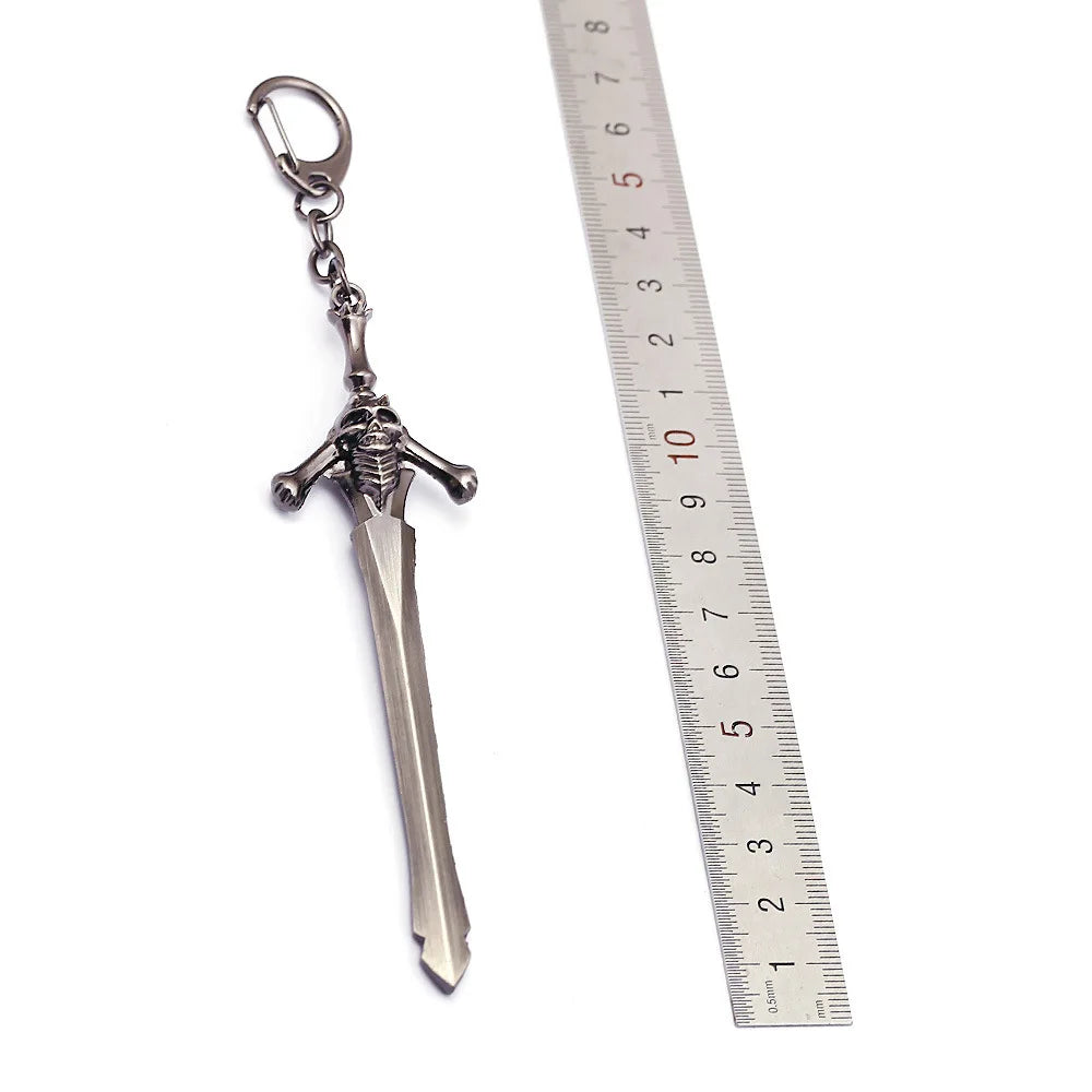 22cm Merch Virgil Yamato Katana Keychain Dante Devil May Sword 1:6 Equipment Cry Game Peripherals All Metal Sword Toy For Boy