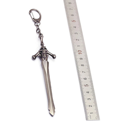 22cm Merch Virgil Yamato Katana Keychain Dante Devil May Sword 1:6 Equipment Cry Game Peripherals All Metal Sword Toy For Boy