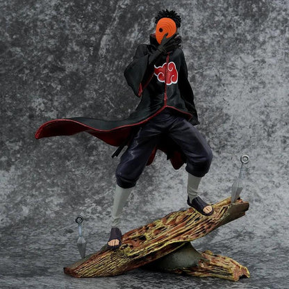 Naruto Anime Figure 26cm  Obito Uchiha Tobi Head Changeable Action Figurine Pvc Statue Model Desktop Decoration Toy Gift For Kid