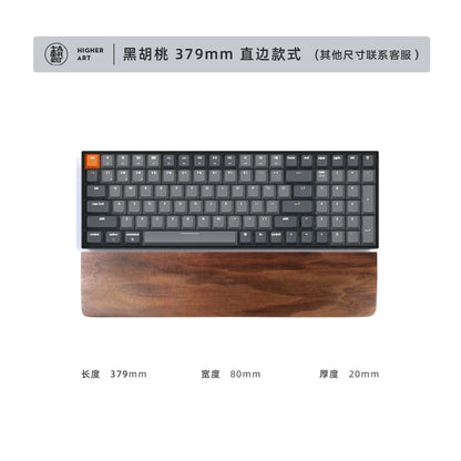 Walnut Wood Palm Rest Custom Soild Wood Mouse Rest Mechanical Keyboard Wrist Rest Accessories AntiSlip Stickers WoodenPalm Stree