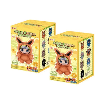 100% Original EAKI Naruto Blind box Shippuden Party Series Stuffed Plush Handmade Ornament Toy Collection Gift