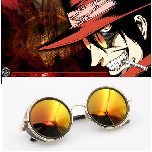 Hellsing Alucard Cosplay Glasses – Orange Vampire Hunter Sunglasses