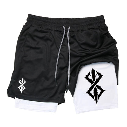 Men’s 2-in-1 Workout Shorts – Quick Dry Running Gym Shorts with Phone Pocket