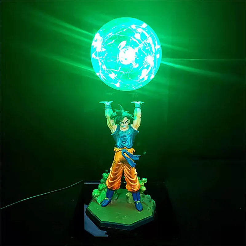 Dragon Ball Z Goku Spirit Bomb LED Lamp – 35cm Action Figure | DBZ Collectible