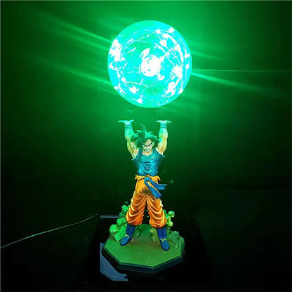 Dragon Ball Z Goku Spirit Bomb LED Lamp – 35cm Action Figure | DBZ Collectible