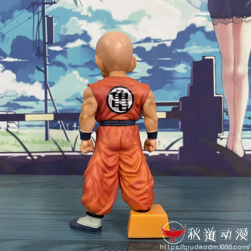 Power Up Your Collection! Dragon Ball Z Super Saiyan Krillin Action Figure - 18cm PVC Figure, Perfect for DBZ Fans!