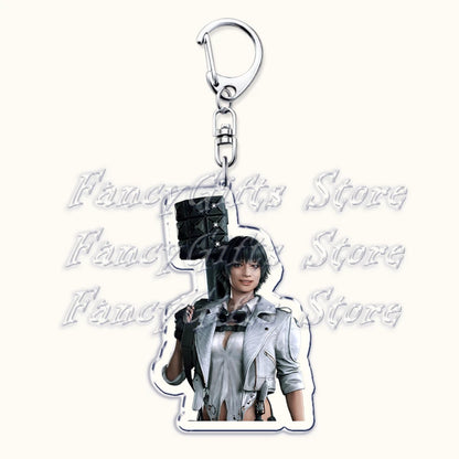 Calssic Demon Video Game Chibi Keychains for Accessories Bag Dante Vergil Nero Sparda Lady Trish V Keyrings Jewelry Gaming Gifts