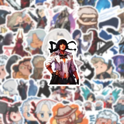 50pcs Devil May Cry Game Stickers Suitcase Water Cup Stationery Mobile Phone Car Scooter Laptop Refrigerator Decoration Stickers