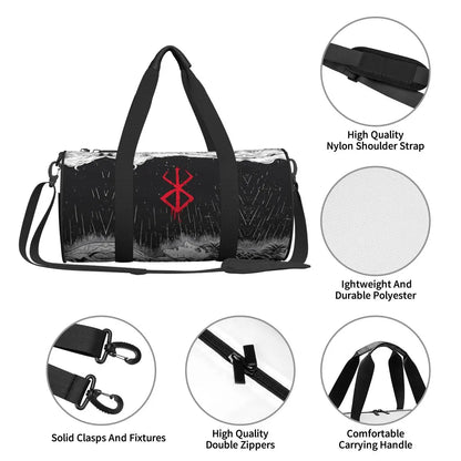 Berserk Anime Gym Bag | Waterproof Travel Duffel for Fitness & Streetwear