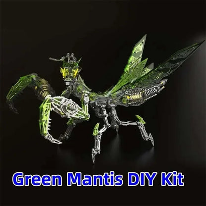 New Mechanical Praying Mantis Metal DIY Punk Praying Mantis Stainless Steel Insect Assembly 3D Puzzle for Adult and Children