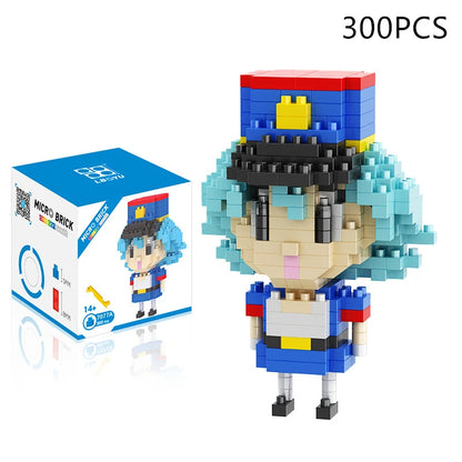 Blocks Small Cartoon Mini Building Block Pikachu Charizard Eevee Mewtwo Anime Assemble Action Pokemon  Model Dolls Toys