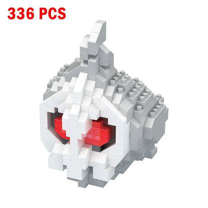66pcs Pokemon Small Building Nanoblock Cartoon Pikachu Animal Model Education Game Graphics Pokemon Toys For Kids Birthday
