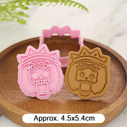 One Piece Luffy Zoro Biscuit Mould Cookies Cutters Cartoon Pressable Confectionery Stamp Kitchen Baking Pastry Tools Bakeware