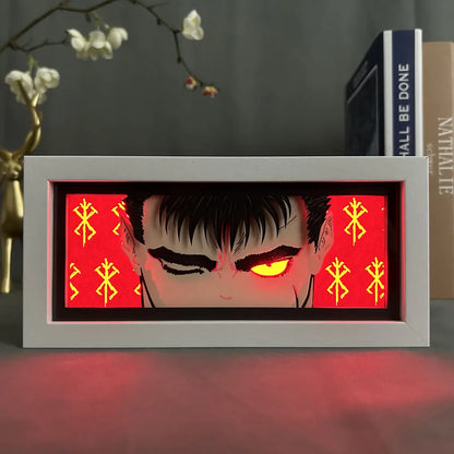 Anime LED Night Light – Demon Slayer, Chainsaw Man & Berserk Lamp