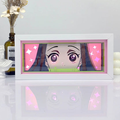 Anime LED Light Box – Manga Paper Carving Desk Lamp for Kids & Collectors