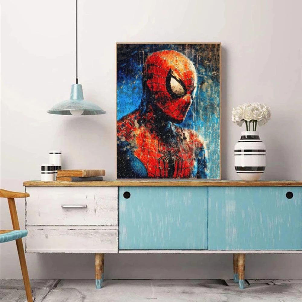 Disney Diamond Painting Superhero Spiderman Iron Man Hulk Art Mosaic Rhinestones 5d Diamond Embroidery Child Home Decor