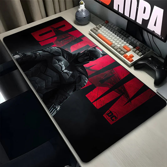 Black Non-slip Table Mat Gaming Accessories B-Batman Anime Mouse Pad Large Mousepad Office Laptop Keyboard Deskpad Rubber Carpet