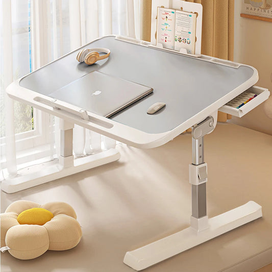 Laptop Desk Foldable Bed Table Adjustable Computer Desk Office Desk Children's Study Desk Bedroom Living Room Desk Adjustable