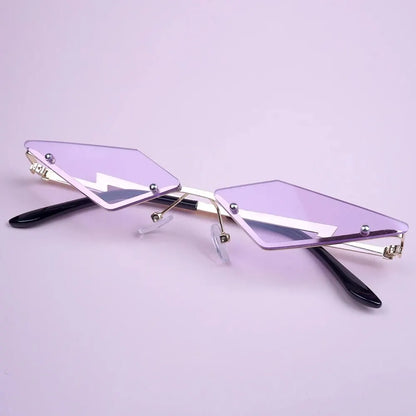 K/DA Evelynn Cosplay Glasses – Rimless Sunglasses for Fashion & Cosplay