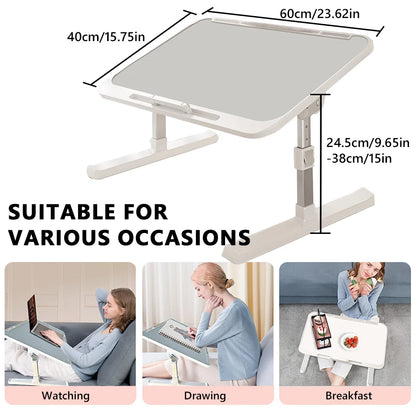 Laptop Desk Foldable Bed Table Adjustable Computer Desk Office Desk Children's Study Desk Bedroom Living Room Desk Adjustable
