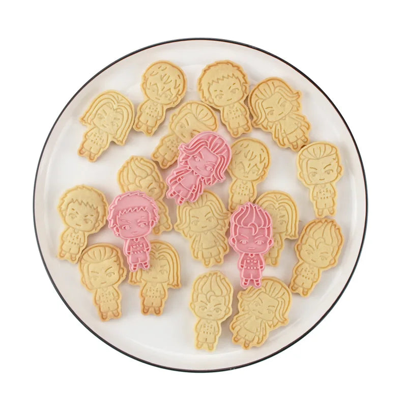 Tokyo Revengers Cookie Cutter Set | 6pcs 3D Anime Baking Moulds for Cookies & Cakes