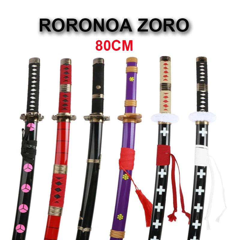 Unleash Your Inner Swordsman! Zoro's Katana - 80cm Bamboo Training Sword, Perfect for Cosplay & Display