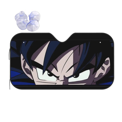 Dragon Ball Vegeta Eyes Fashion Windshield Sunshade 76x140cm Foils Sun Visor UV Protector