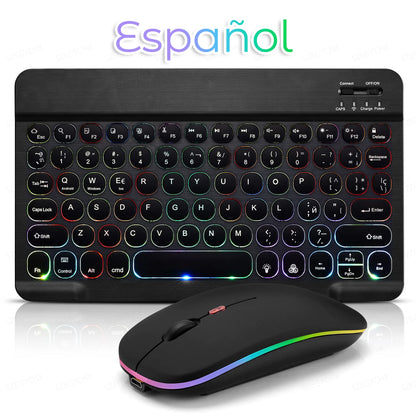 Bluetooth Wireless Magic for iPad 9 Generation Air Pro Mini Keyboard Mouse 11/10/9inch Tablet Keyboard for xiaomi Samsung Huawei