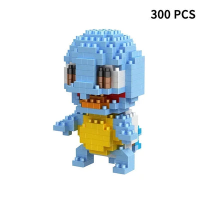 Blocks Small Cartoon Mini Building Block Pikachu Charizard Eevee Mewtwo Anime Assemble Action Pokemon  Model Dolls Toys