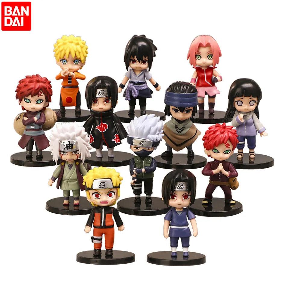 Bring the excitement of the Naruto Shippuden universe to your collection with this 12-piece set of Q-version PVC figures!