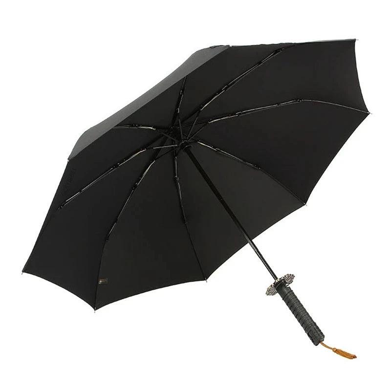 Unleash Your Inner Samurai! Automatic Katana Umbrella - Windproof, Large Canopy, Perfect for Sun & Rain, a Unique Gift