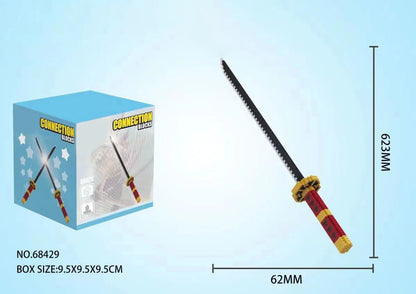 Samurai Sword Building Block Set – Butterfly Nichirin Katana DIY Model