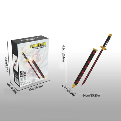 Samurai Sword Building Block Set with Scabbard – DIY Katana Model