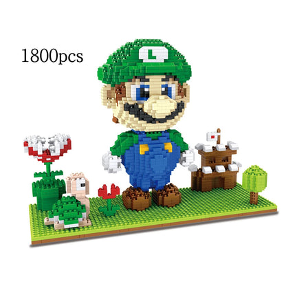 Cartoon Anime Figure Dinosaur Blocks Building Toy Anime Bricks Educational Brinquedos for Kids Gift Children Christmas Present