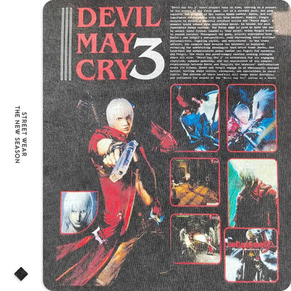 Devil May Cry Long Sleeve Shirt | Oversized Dante & Vergil Tee – Harajuku Style